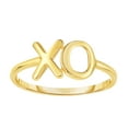 thumbnail image 1 of 14K Yellow Gold Hug And Kiss Ring, Size 7, 1 of 1