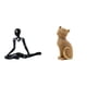 thumbnail image 1 of Estatua Creativa Abstracta De Gato Pensador, Figura Decorativa, Escultura Coleccionable De Resina única, Adorno De Escritorio Para Entrada, Dormitorio, Regalo De Inauguración De La Casa,, 1 of 8