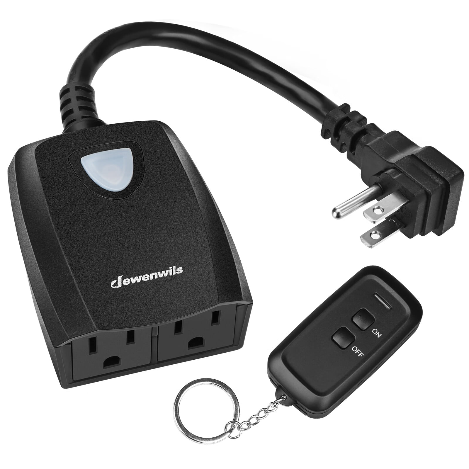 DEWENWILS Outdoor Wireless Remote Control Electrical Outlet 15 A 100 Ft  Range
