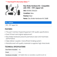 thumbnail image 2 of Rear Brake Hardware Kit - Compatible with 1995 - 1997 Jaguar XJ6 1996, 2 of 2