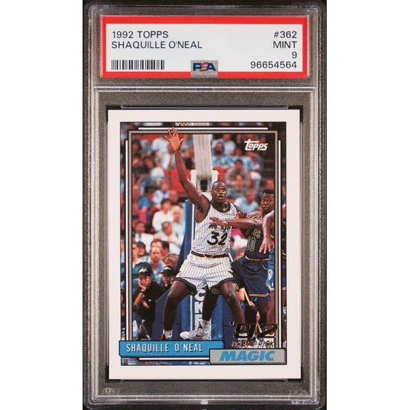 1992 Topps Shaquille O'Neal #362 RC PSA 9