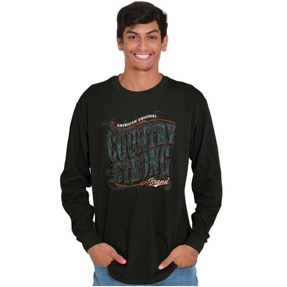 Country Western Southern Cowboy Long Sleeve TShirt Men Women Brisco Brands S