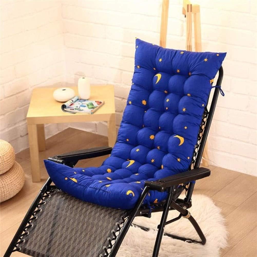 ORUYROP Sun Lounger Cushion Pad Garden Patio Thick Large Rocking Chair Cushion Recliner Relax Chair Pad for Rattan Recliner Indoor Outdoor Baolan B