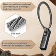 thumbnail image 3 of 4 Pcs 23-3/5 Inch Steel Rope Cable Locks with Combination 4 Digit Resettable Security Lock for Bike, 3 of 4