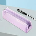thumbnail image 2 of Estuche organizador con cremallera para lápices de athleticsshop2018, bolsa portátil para lápices. Violeta, 2 of 5