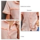 thumbnail image 2 of Camisa De Manga Corta Con Volantes, Parte Superior Informal Con Cuello En V Y Botones De Empalme De Encaje Para Mujer Para Uso Diario Para Viajes Cergrey Rosa S, 2 of 6