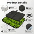 thumbnail image 4 of Leaves Pattern Foldable Seat Cushion for Bleachers, Stadium Seats, Camping & Outdoor Events, Portable Lightweight Pad with Carabiner, 4 of 6