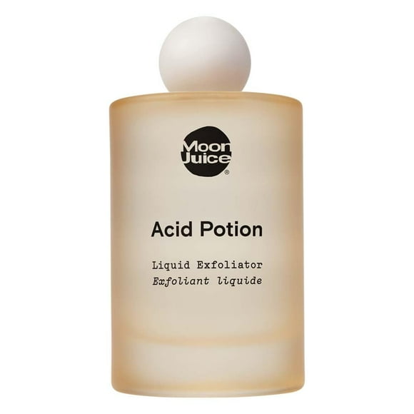 Moon Juice Acid Potion AHA and BHA Liquid Exfoliator | Chemical Skin Exfoliant to Resurface, Unclog & Balance | 25% AHA BHA Complex, Niacinamide & Reishi | Vegan, Cruelty