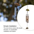 thumbnail image 3 of Inteprter Carillón de viento Adornos para habitaciones al aire libre Balcón Colgante Prop Tubos de metal Adorno colgante Decoración del hogar Patrón de Jardín y Patio patrón de elefante Inteprter HA061445-03, 3 of 6