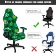 thumbnail image 5 of TSOVTHRID Green Shamrock Heart Print 4 PCS Gaming Chair Covers Slipcovers with Armrest Covers, Anti-Dust Stretchable Game Computer Office Desk Chair Cover Protector for St. Patrick's Day Decor, 5 of 7