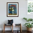 thumbnail image 3 of Art.com Still Life: Vase with Cornflowers and Poppies, 1887 Giclee Print by Vincent van Gogh, Brown Frame Wall Art, 32" x 40", 3 of 5
