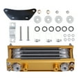 thumbnail image 4 of Kit de enfriador de aceite de motor universal, radiador dorado con accesorios de montaje para motocicleta Dirt Pit Bike ATV de 125cc-250cc, 4 of 5