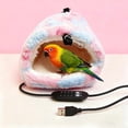 thumbnail image 6 of Winter Warm Bird Nest House,USB Heated Bird House for Cage,Adjustable Temperature 41C Constant Warm Cozy Nest,Winter Heater for Parrots,Small Birds,Hamsters & Reptiles,Cotton Flannel Lined, 6 of 9