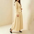 thumbnail image 5 of Ynynloco Women Suits 2 Piece Set Business Casual Dressy Oversized Blazer Jacket and High Waist Wide Leg Dress Pantsuits Formal Work Outfits, 5 of 6