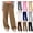 06# Khaki, variant on Women's Fleece Lined High Waist Joggers - Warm Winter Sweatpants with Pockets, Straight Leg Lounge & Casual Pants,White S