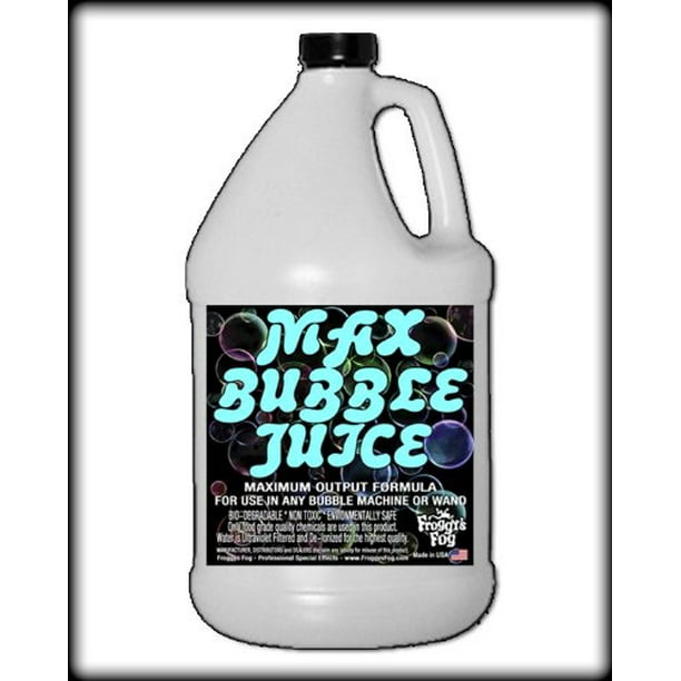 1 Gallon MAX Bubble Juice Fluid 10x the Bubbles from Standard