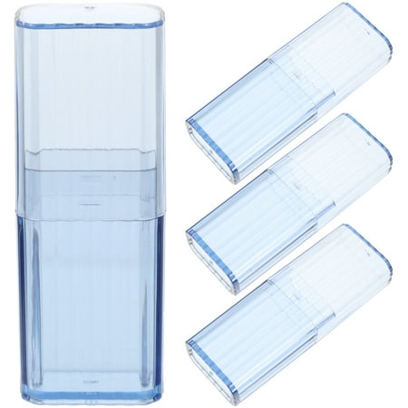 

4pcs Household Cotton Swab Storage Box Toothpick Holder Box Cotton Swab Organizer
