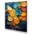 thumbnail image 2 of Designart "Leaves In A Magical Spectrum Of Colors I" Leaves Canvas Prints, 2 of 7