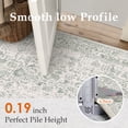 thumbnail image 5 of BERTHMEER 9'x12' Large Oriental Area Rugs Washable Vintage Rugs for Living Room Farmhouse Dining Room Office Throw Rugs Non-slip, Green, 5 of 5
