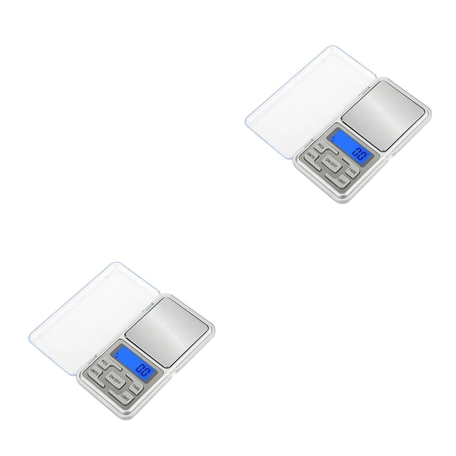 Wisewang Mini Scale Multipurpose LED Jewelry Weighing Tool Piece Counting Food Scales 100g/0.01g 2Set