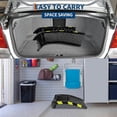 thumbnail image 5 of 2 Piece Heavy Duty Vehicle Service Ramp, Anti Slip Steel Ramp for Automobile Maintenance, Bearing 8000LBS, Black, 5 of 7