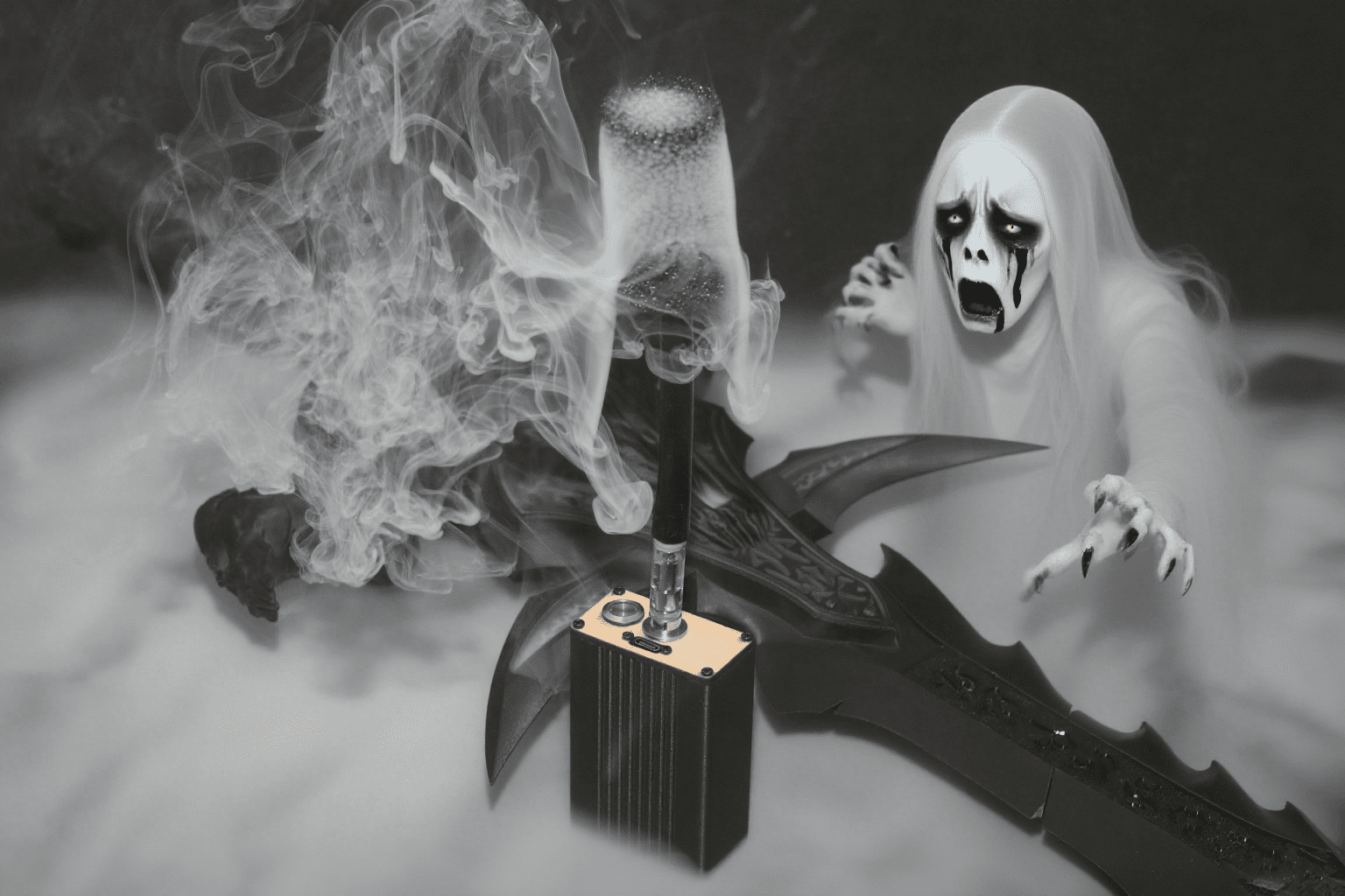 Portable Smoke Machine with Remote Control - fog machine liquid Ideal for Photography, Outdoor Events, Parties, Stage Effects, Halloween, Weddings - Hand-held Fogger