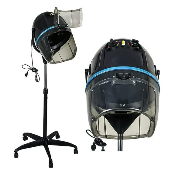 SONGMY Stand Up Hair Dryer 1300W - Adjustable Floor Hooded Bonnet Dryer with Rolling Wheels for Professional Salon & Home Use