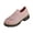 Pink, variant on Women's Knit Rhinestone Platform Sneakers Breathable Mesh Round Toe Slip On Lug Sole Loafers Lightweight Walking Sport Casual Shoes