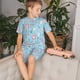 thumbnail image 4 of Balery Funny Cute Teeth Conjunto de Pijama Infantil de Manga Corta con Estampado – Ropa de Dormir de Algodón Suave-Medium, 4 of 6