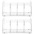 thumbnail image 2 of 2 PCS Clear Magazine Holders, 4 Slots Clear Magazine Organizer, Transparent Book Desk Rack, Clear Plastic File Sorter Divider, Multipurpose Desktop Holder for Books Vinyl Records Office Files, 2 of 6