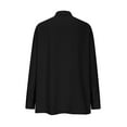 thumbnail image 5 of Alun Womens Sun-Proof Collar Button down Shirts Long Sleeve Outdoor Cool Quick Dry Fishing Hiking Gardening Blouse Tops Lightweight Soft Comfortable Summer Casual Outfit Black XL, 5 of 6