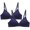 Blue, variant on Wireless Bras for Women Comfort Full Coverage T-Shirt Bra Lightly Lined Push Up Bra V-Neck Bralettes for Ladies Maternity Bras Bras for Women Full Coverage