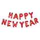 thumbnail image 5 of 2 juegos de globos con frase de pancarta de feliz año nuevo Globos con letras de 16 pulgadas Globos con letras del alfabeto personalizados, 5 of 5