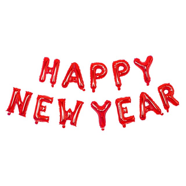 2 juegos de globos de feliz año nuevo, globos de feliz año nuevo de 16 pulgadas, pancarta de feliz año nuevo, decoraciones de feliz año nuevo