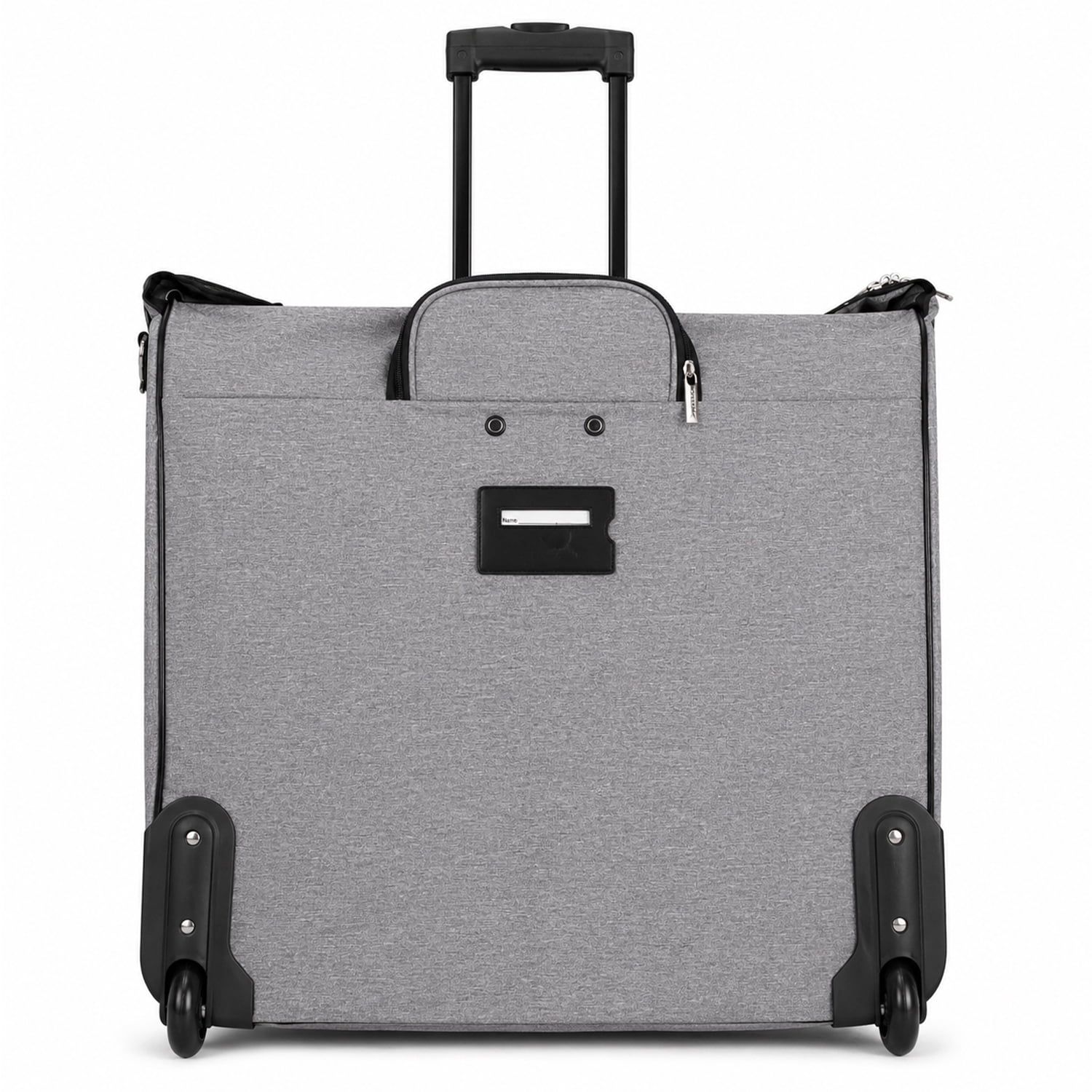 Geoffrey Beene Suit & Dress Carrier, Wrinkle-Free Hanging Clothes Rolling Garment Bag With Inline Skate Wheels and Shoulder Strap, 22” Folded