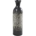 thumbnail image 1 of Deco 79 Capiz Shell Handmade Vase with Gray Ombre Design, 8" x 8" x 27", Black, 1 of 6