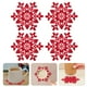 thumbnail image 3 of 1 juego de 8 posavasos navideños de fieltro redondo, antideslizantes, con aislamiento térmico, 3 of 7