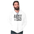 thumbnail image 3 of US Army Dad Military Father Star Logo Men Big & Tall Zip Hoodie Brisco Brands 2X, 3 of 5