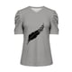 thumbnail image 4 of Blusas de Manga Corta para las Mujeres, Blusa de Camiseta Suelta Casual Hecha de Tela Cómoda para Todo el Uso Diario de Temporada, Blusas para las Mujeres Casual, 4 of 8