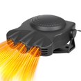 thumbnail image 1 of Ventilador desempañador de calentador de automóvil, portátil de 30 segundos de calentamiento rápido, descongelador, espacio de enfriamiento, 3 salidas, enchufe en encendedor de cigarrillos, 2 en 1, 1 of 2