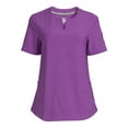 thumbnail image 4 of ClimateRight by Cuddl Duds Modern Fit Short Sleeve Scrub Top (Women's), 4 of 5