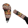thumbnail image 4 of Renewold Auto Handbrake Cover & Shift Gear Cover 2 Pack Car Accessories for Men Women Universal Fit, American Tribal Highland Cow Sunflower Brown, 4 of 7