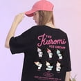 thumbnail image 4 of Kuromi T-shirt Women Short Sleeved 2024 Summer Cartoon Anime Sanrio New Pink Pure Cotton Loose Half Sleeves, 4 of 22