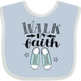 thumbnail image 3 of Inktastic Walk by Faith Quote Boys or Girls Baby Bib, 3 of 4