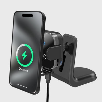 Mighty Mount Chargeur de Voiture Sans Fil Rapide Mount - Mini Grip Berceau Version 2.0