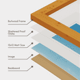 thumbnail image 3 of Concepts 16x16 Matted to 12x12 Picture Frames, Burl Wood Photo Frame, Dark Wood Frames for Wall Art – Vertical / Horizontal Use, 3 of 6