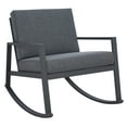 thumbnail image 4 of SAFAVIEH Cantor Outdoor Patio Rocking Chair, Grey, 4 of 12