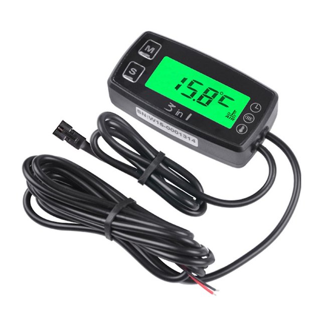 Tacómetro digital YONGSHENG Medidor de horas Indicador RPM