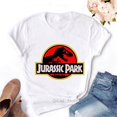 thumbnail image 2 of Camiseta vintage de Jurassic Park para mujer, camiseta de dinosaurio, camiseta de verano para mujer, camiseta geek, camiseta blanca de manga corta para mujer, ropa urbana genial, 2 of 5