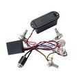 thumbnail image 4 of OUNONA Bass Active Preamp Wiring Set For Electric Guitar Musicians In Black Plastic 1 Set, 4 of 8